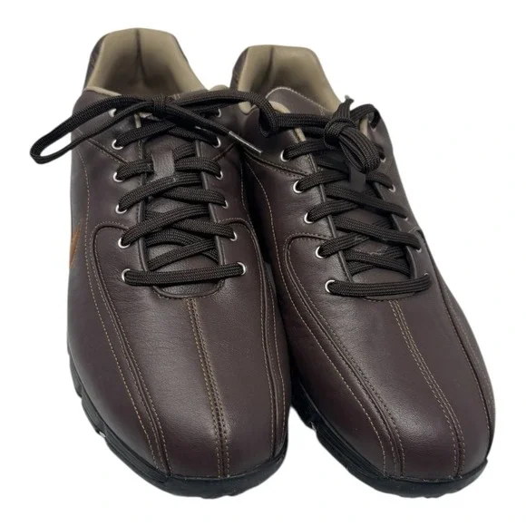 Nike 🔥Air Max Revive‎ Mens ⛳️Brown Leather Golf Shoes Size 11Spikes